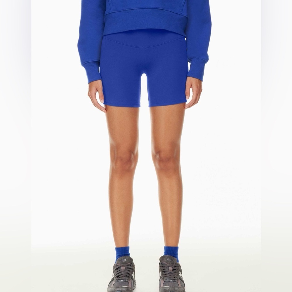 TNA cheeky high rise shorts size S cobalt blue - Picture 9 of 11